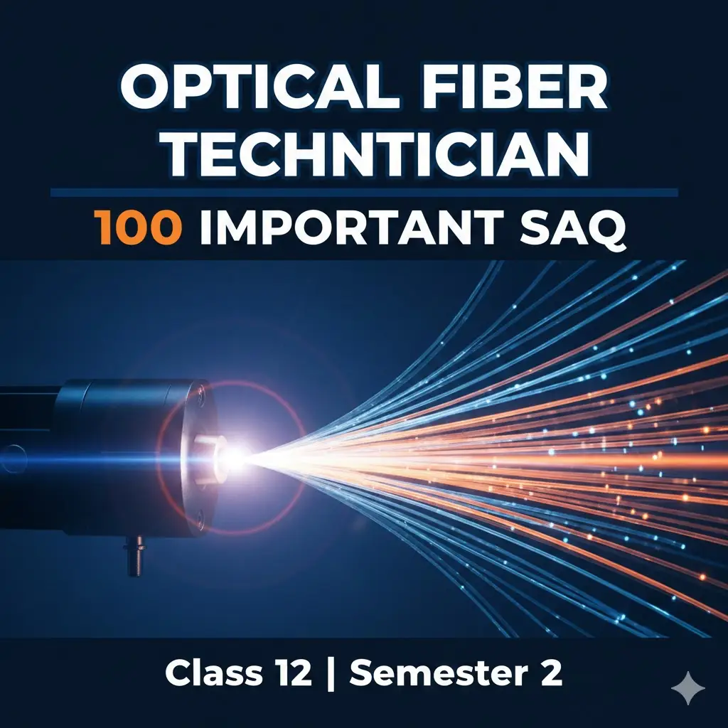 Optical Fiber Technician Class 12 Semester 2 SAQ Study Material Thumbnail.